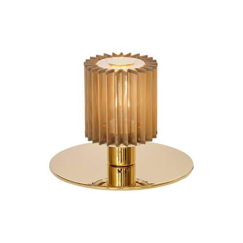 Lampe de table In The Sun Table métal - DCW éditions - Base or / Maille or - Acier, Aluminium, Laiton, Verre