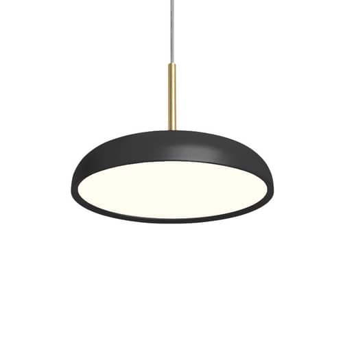 Zero Medium LED Pendant metal black / Ø 45 cm - Lumen Center Italia - Black - Aluminium, PMMA