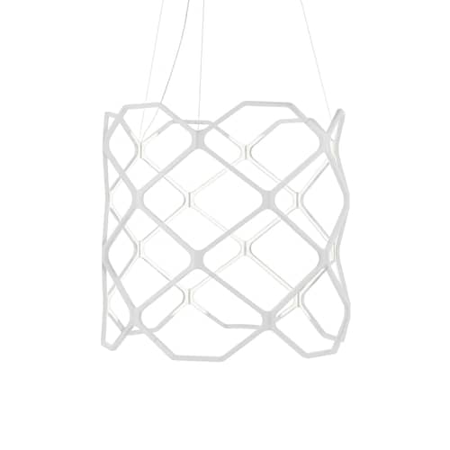 Sospensione Titia LED materiale plastico bianco / Ø 70 x H 60 cm - Nemo - Bianco - Polimero termoplastico