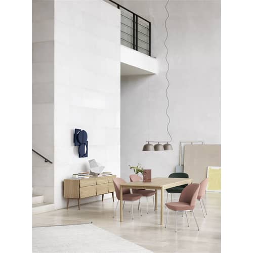 Table rectangulaire Linear WOOD / Bois - 200 x 90 cm - Muuto - Chêne / 200 x 90 cm - Chêne massif, Contreplaqué de chêne