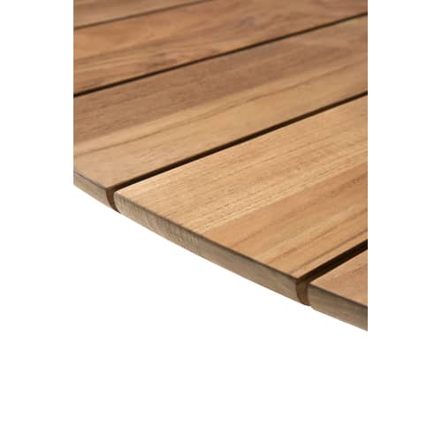 Table ronde Circle Outdoor bois naturel / Teck - Ø 163 cm / 6 personnes - Ethnicraft - Teck - Teck massif