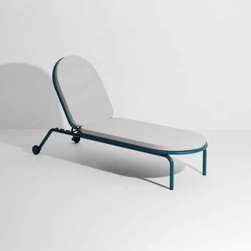 Accessorio  tessuto grigio / Materasso per lettino Weekend - 210 x 62 cm - Petite Friture - Grigio - Acrilico, Schiuma ad alta resilienza