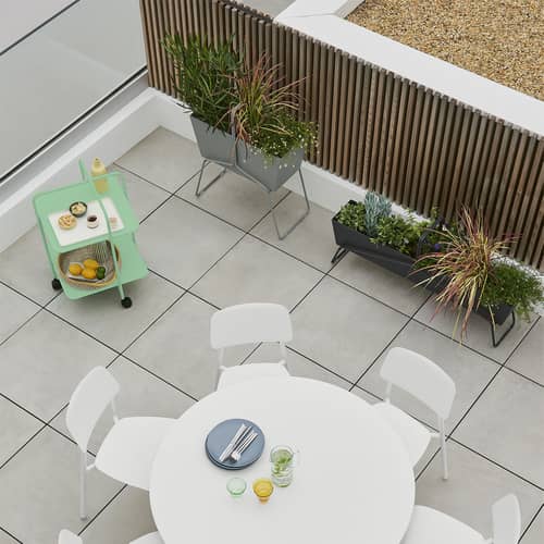 Blumenkasten Basket metall gelb lang / B 119 x H 54 cm - Fermob - Lebkuchen - Aluminium, Stahl