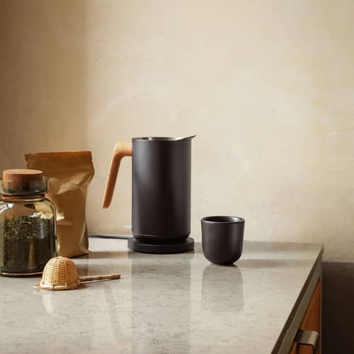 Verseuse Cylindrique Eva Solo Nordic Kitchen 1.0 L - Design Minimaliste En Grès, Noir, Lave-Vaisselle