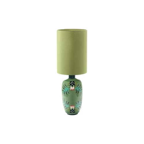 Lampada da posa Flamboyance 03 ceramica verde / H 92,5 cm - Serax - Verde - Cotone, Gres