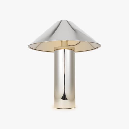 Lampe de table Chroma métal chromé / H 41 cm - NV GALLERY - Chromé - Acier inoxydable