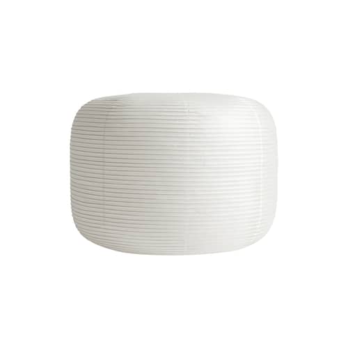 Paralume Paper Shade Donut carta bianco / Ø 80 cm - Senza sistema elettrico - Hay - Ø 80 cm / Bianco - Bambù, Carta