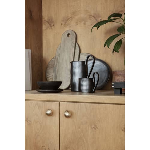Patère Chanterelle or métal / Poignée - Ferm Living - Laiton - Laiton massif