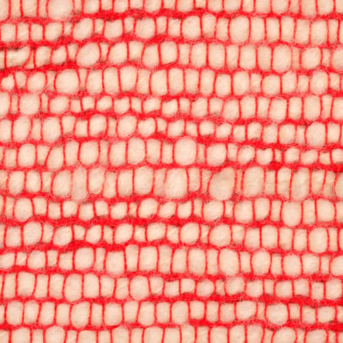 Plaid Thread orange / 140 x 180 cm - Tom Dixon - Orange & blanc - Coton, Laine