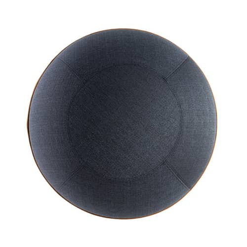 Pouf Original XL / Siège ergonomique - Ø 65 cm / Tissu chiné - BLOON PARIS - Bleu océan - PVC, Tissu polyester