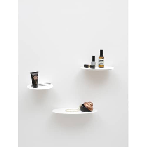 Regal Isola keramik weiß / 3er-Set - Moustache - Weiß - emaillierte Keramik