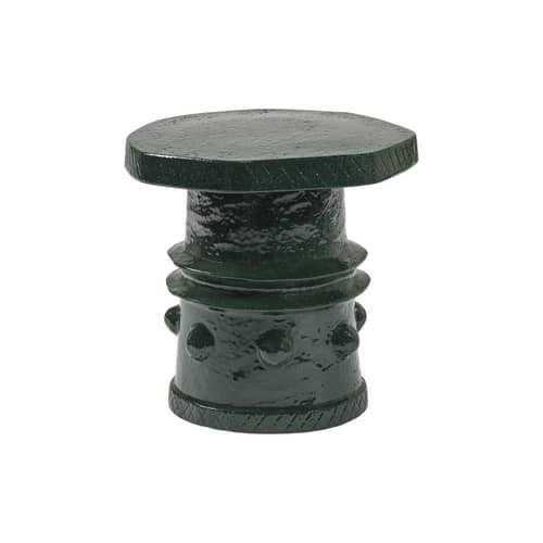 Table d\'appoint Clara 08 céramique vert / Ø 39 x H 37 cm - Serax - Vert foncé - Grès émaillé