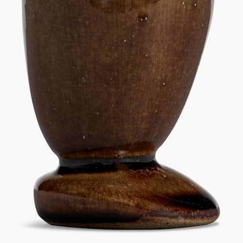 Out of Lines Eggcup ceramic brown / Set of 2 - Serax - Ochre - Enamelled sandstone