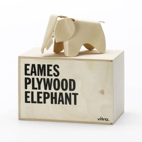 Miniature Plywood Elephant natural bois naturel / Eames (1945) - Vitra - Plywood Elephant natural - Contreplaqué d\'érable