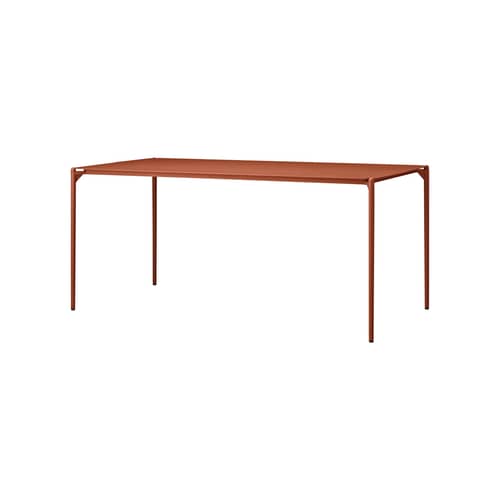 rechteckiger Tisch Novo metall orange / 160 x 80 cm - AYTM - Lebkuchen - Aluminium, Stahl