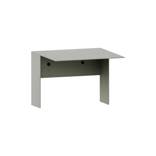 Scaffale Pli Floating metallo verde / 20 x 20 cm - TIPTOE - Grigio eucalipto - Acciaio termolaccato