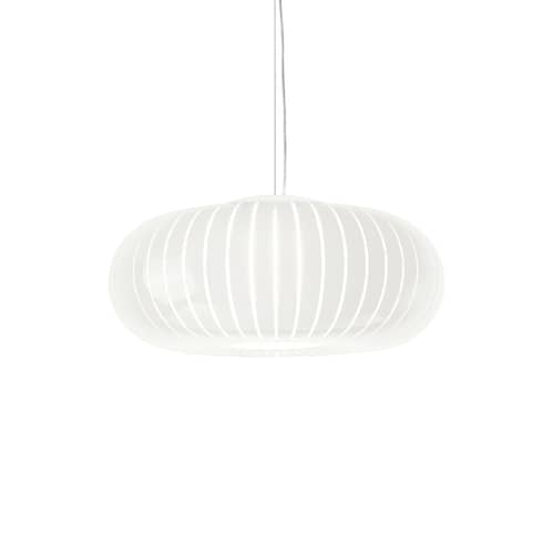 Sospensione Teresa materiale plastico bianco / Ø 50 cm - Riciclato - Kartell - Bianco - PMMA riciclato
