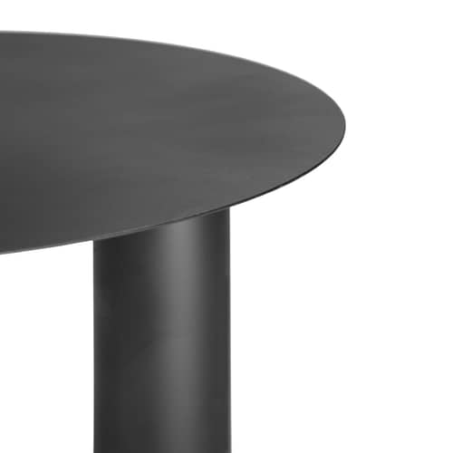 Table basse Tubes Large métal noir / Ø 70 x H 29,5 cm - Serax - Noir - Acier laqué
