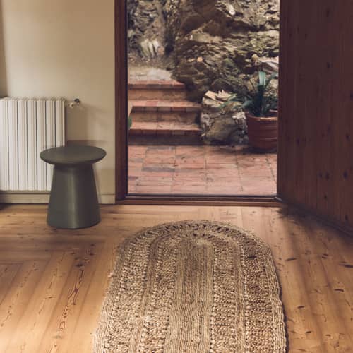 Tappeto Soleil fibre beige / 60 x 165 cm - Iuta - HK LIVING - 60 x 165 cm / Naturale - Iuta