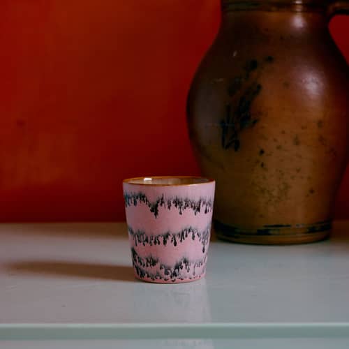 Set de 4 tasses à café 70s ceramics / 23 cl - HK LIVING - Pop art - Grès émaillé