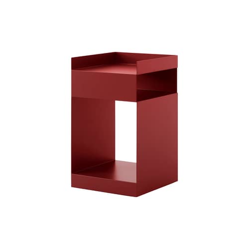 Caisson à roulettes Rotate SC73 métal rouge / 35 x 35 x H 59 cm - &tradition - Rouge - Acier