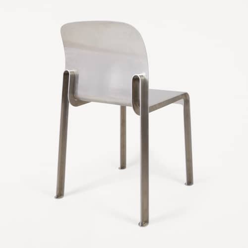 Rivet Chair Chair metal / Hand hammered - Frama  - Natural aluminium - Raw aluminium