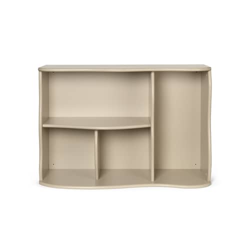 Kinder-Bücherregal Slope holz beige / 66 x H 95 cm - Ferm Living - Kaschmir Beige - Holzfaserplatten