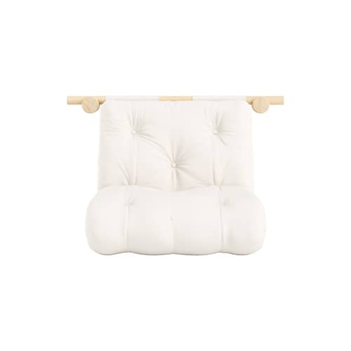 Fauteuil convertible Hooked / Dormeuse & lit d\'appoint - KARUP DESIGN - Naturel 701 / Pin - Fibres recyclées mélangées, Mousse, Pin massif certifié FSC