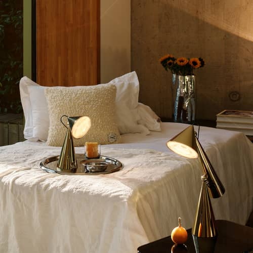 Schnurlosleuchte Pose LED plastikmaterial gold / Orientable - Tom Dixon - Gold - ABS