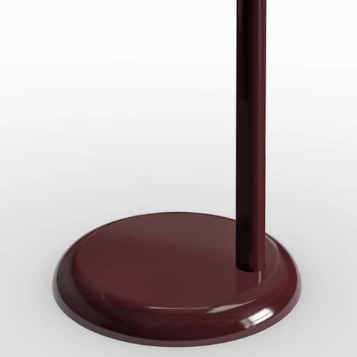 Table d\'appoint Spot métal violet / Ø 35 x H 55 cm - Tom Dixon - Bordeaux brillant - Acier thermolaqué