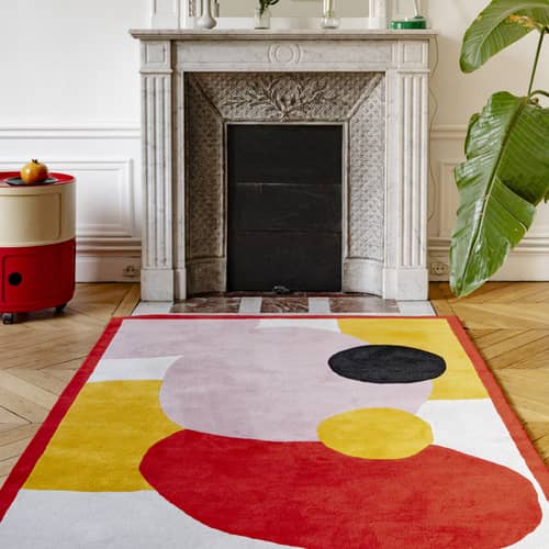 Tapis Blooming Flowers / 210 x 140 cm - Laine tuftée main - COLORTHERAPIS - 210 x 140 cm / Multicolore - Laine de Nouvelle-Zélande