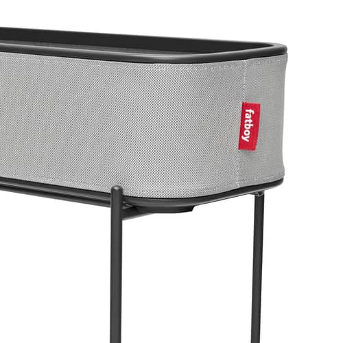 Jardinière sur pied Adoreganizer / Etagère - L 65,5 x H 76,5 cm - Fatboy - Gris Wolf - Acier inoxydable, Tissu oléfine