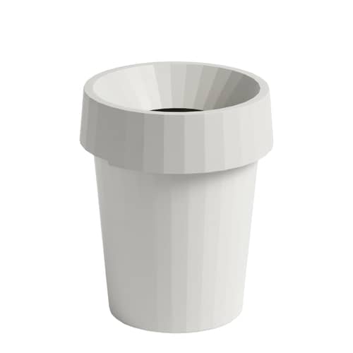 Corbeille à papier Shade / Ø 30 x H 37 cm - Hay - Blanc - Polypropylène recyclable
