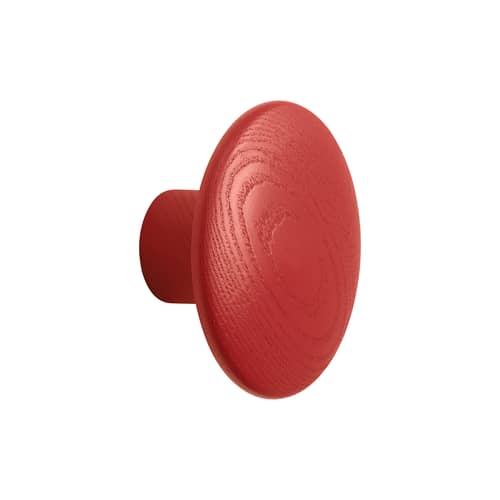 Patère The Dots Wood Small bois / Ø 9 cm - Exclusivité en édition limitée - Muuto - Cherry (édition limitée) - Frêne teinté