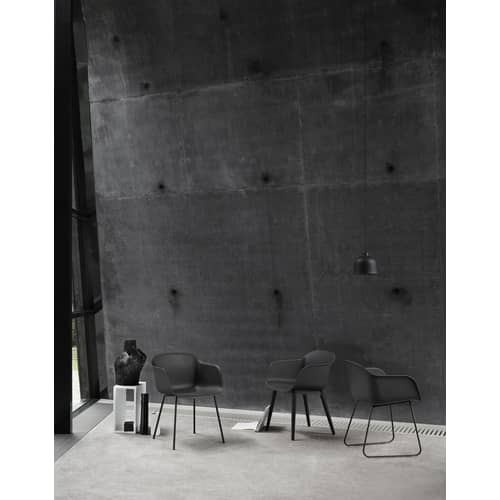 Grain Pendant composite material black Ø 21 cm - Muuto - Black - Composite material