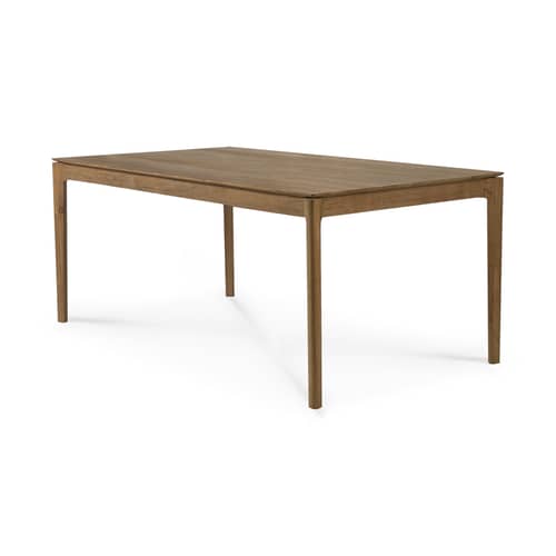 Table rectangulaire Bok bois marron / 140 x 80 cm - 6 personnes - Ethnicraft - Teck - Teck massif