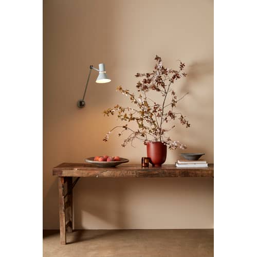 Applique Type 80 W3 / Long bras articulé - Branchement mural - Anglepoise - Gris - Acier, Aluminium, Fonte