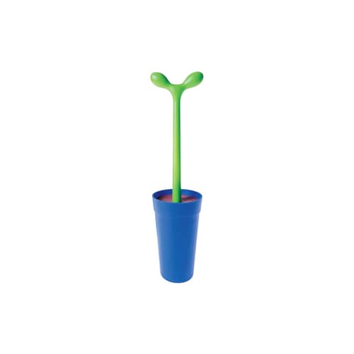 WC Bürste Merdolino plastikmaterial blau - Alessi - Blau - thermoplastisches Harz