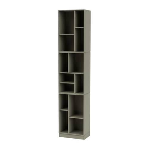 Bibliothèque Loom bois gris / L 46.8 x P 30 x H 215.8 cm - MONTANA - Fennel 144 - MDF laqué