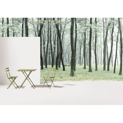 Arc en Ciel Folding chair metal grey beige Metal - Emu - Turtledove - Varnished steel