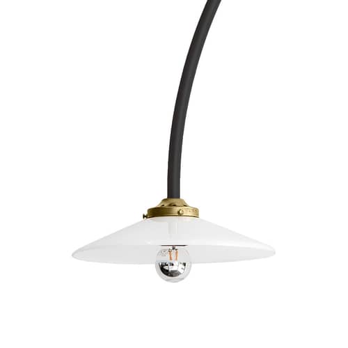 Wandleuchte mit Stromkabel Hanging Lamp n°3 metall schwarz / H 135 x B 137,5 cm - valerie objects - Schwarz - Glas, Stahl