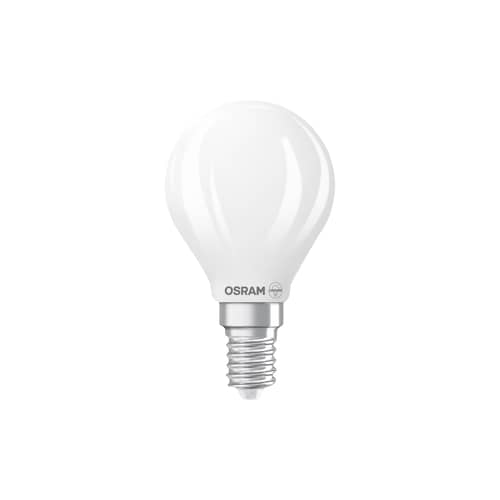Mini Globe P45 LED E14 dimmable bulb glass white Frosted / 5.9W (= 60W) - Warm white - Osram - Dépoli - Glass