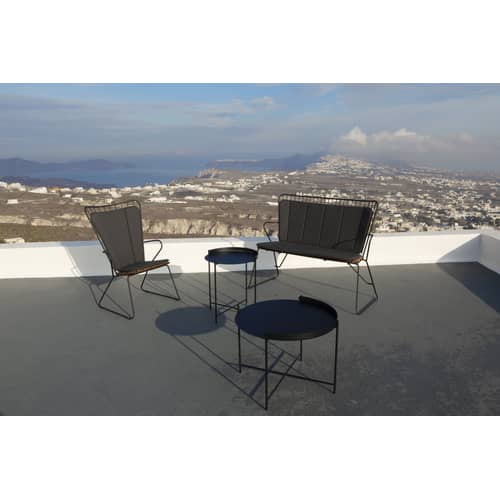 Lounge Sessel Paon Houe / Metall & Bambus - Wei - Metall | Made In Design