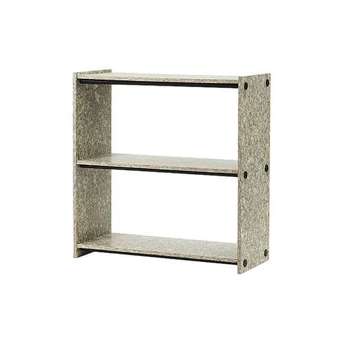 Regal Pap Low corian bunt / B 83 x H 85 cm - Recycelte Verpackungen - Normann Copenhagen - Regal / H 85 cm - Thermolackiertes Metall