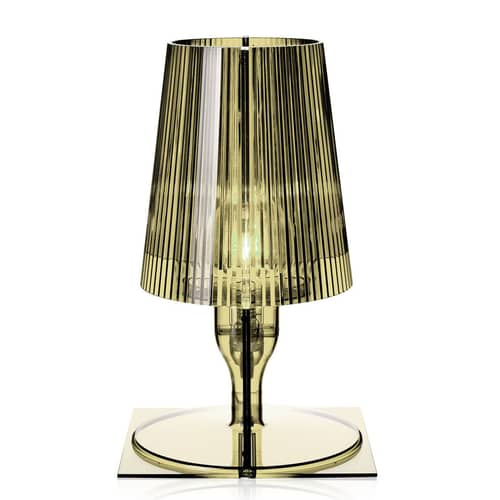 Take Table lamp plastic material green / Polycarbonate 2.0 - Ferruccio Laviani, 2003 - Kartell - Kaki green - polycarbonate 2.0