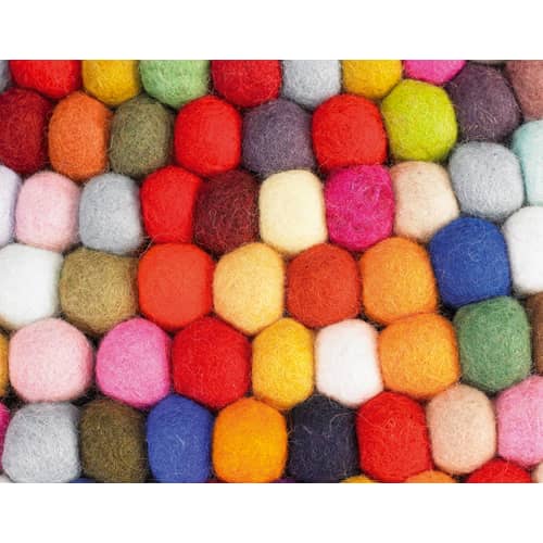 Tapis Pinocchio  multicolore Ø 140 cm - Hay - Multicolore - Laine