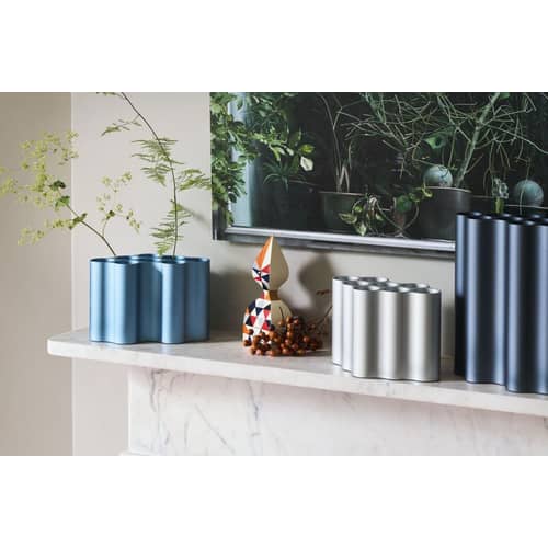 Vase Nuage Medium métal vert / Bouroullec, 2016 - Vitra - Vert lierre - Aluminium anodisé
