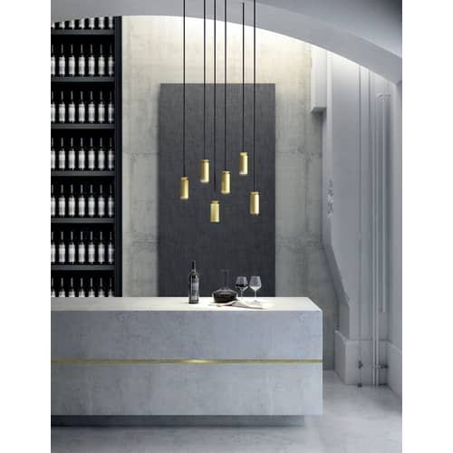  Accessory metal black / Assembly kit to create a Triana Double Pendant - Carpyen - Double / Black - Aluminium
