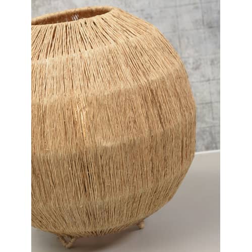 Lampada da tavolo Iguazu Small fibre beige / Juta - Ø 25 cm - GOOD&MOJO - Ø 25 cm / Naturale - Iuta