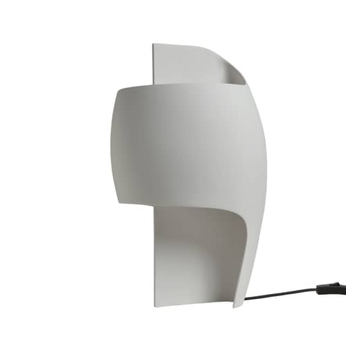 Lampe de table La Lampe B LED / Gypse - H 39 cm - DCW éditions - Blanc - Aluminium, Gypse